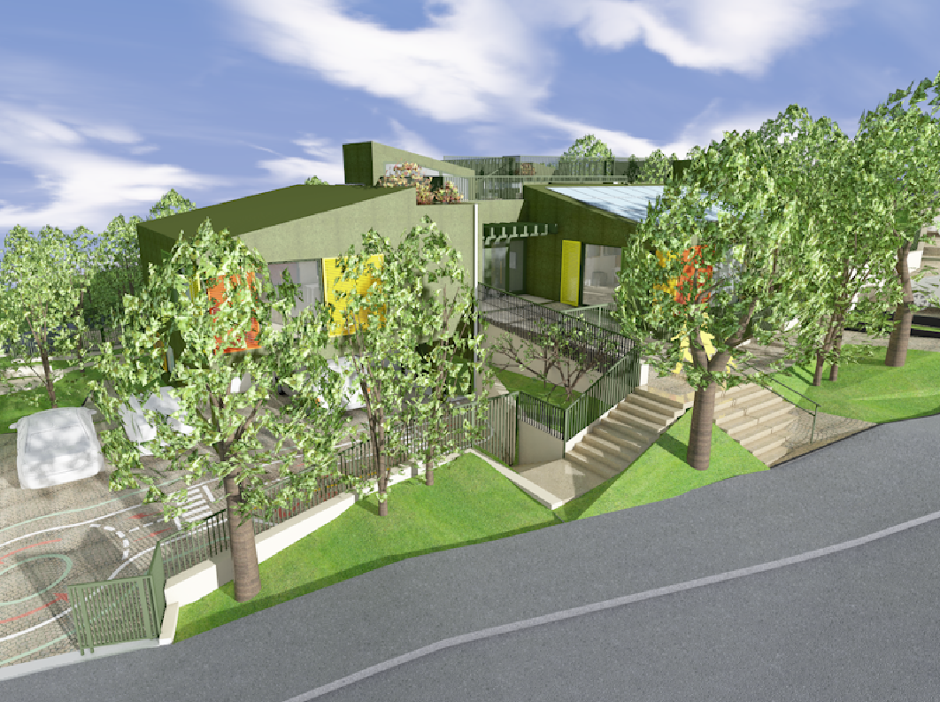 vizualizacija zgrade vrtića