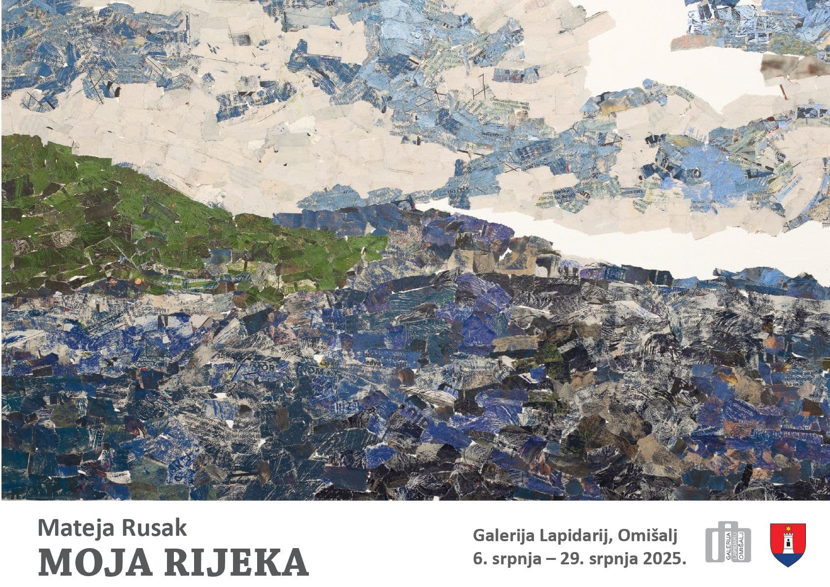 plakat s nazivom izložbe i autorice