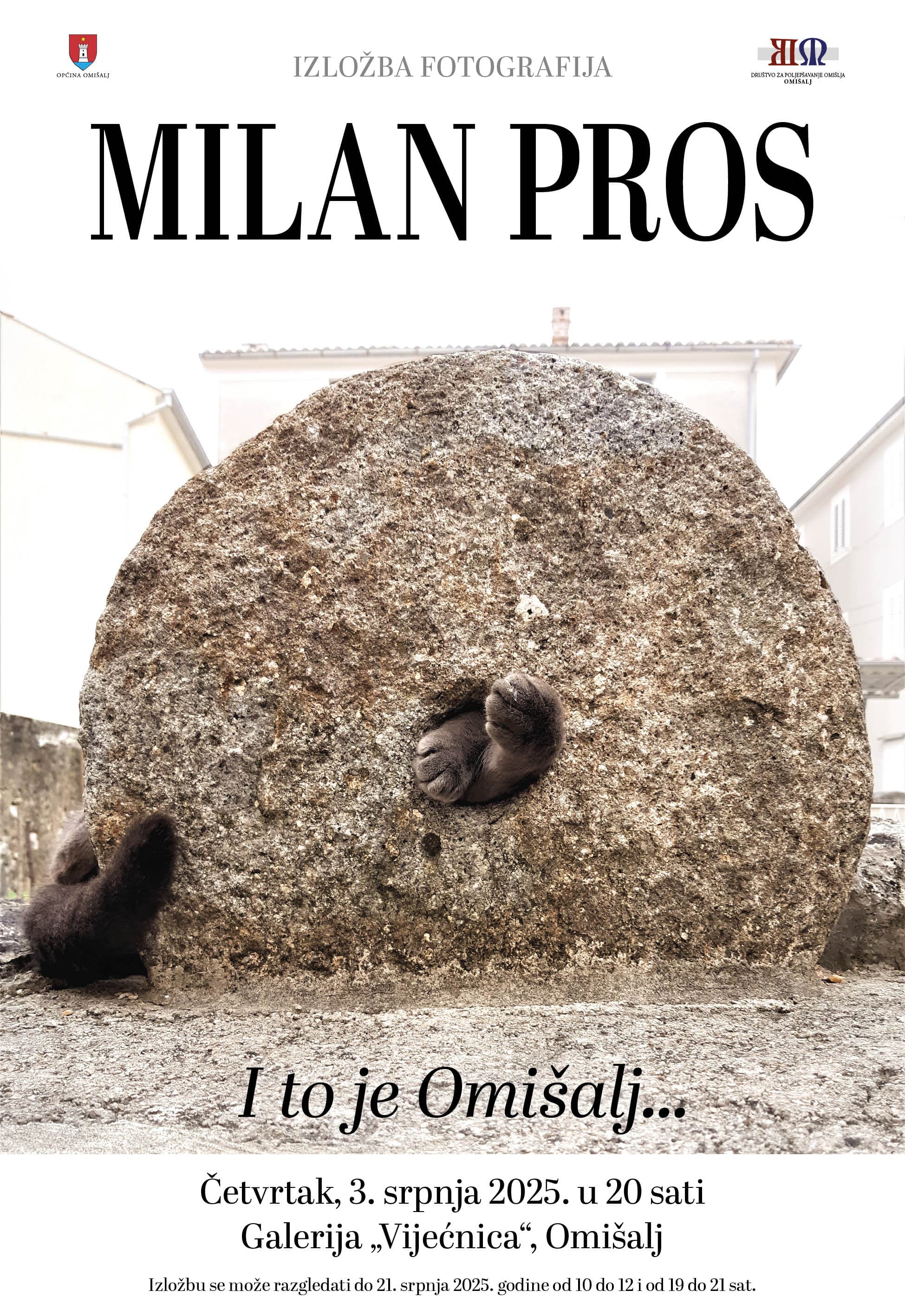 plakat s podacima o izložbi