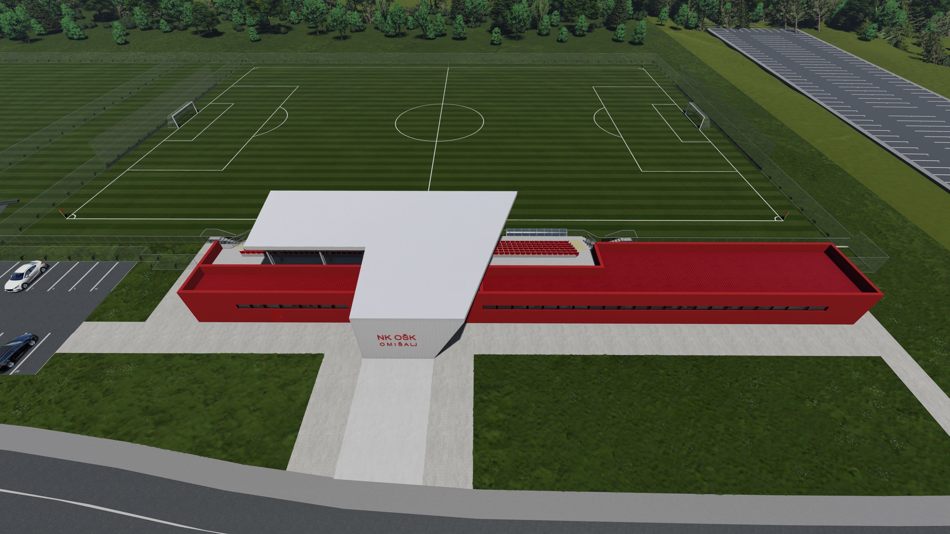 vizualizacija uređenja igrališta i popratnih sadržaja